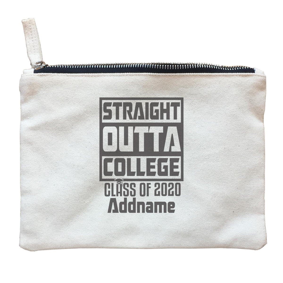 Graduation Series Straight Outta College Zipper Pouch