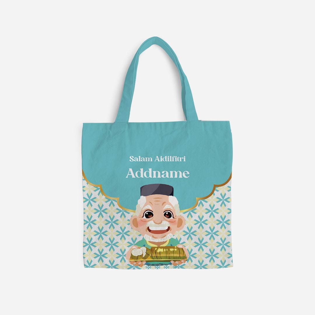 Seindah Lebaran Full Print Canvas Bag - Tok Wan