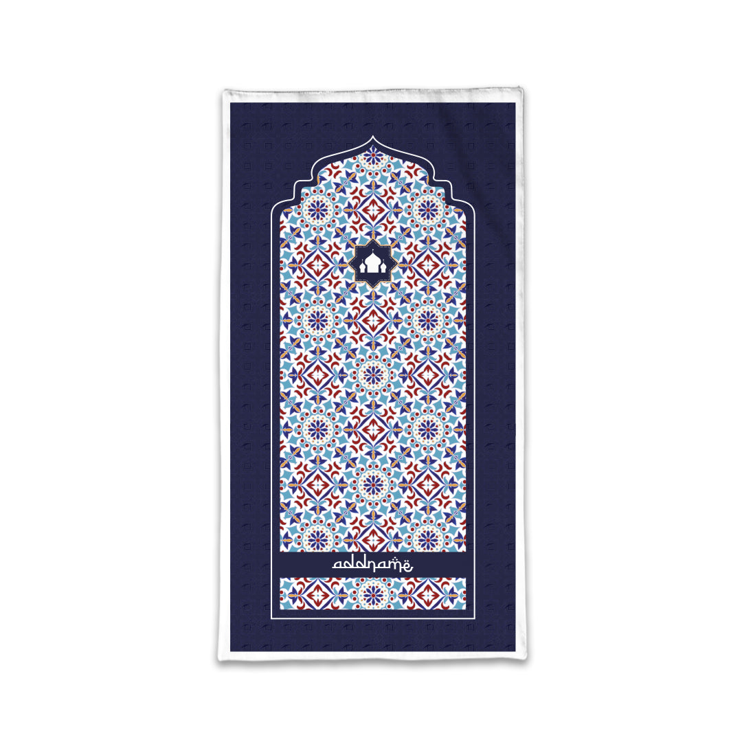Arabesque Agean Blue Sejadah Prayer Mat