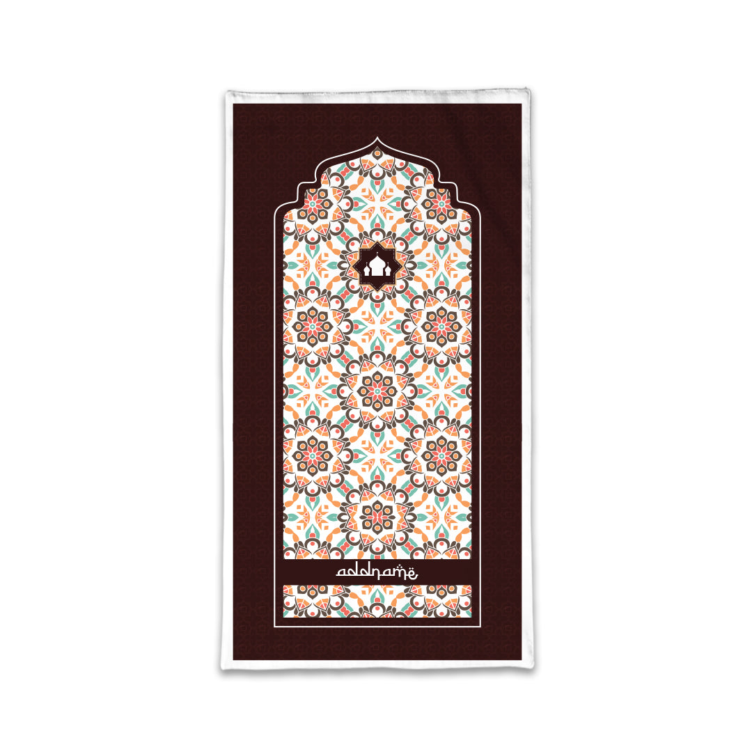 Arabesque Geo Brown Sejadah Prayer Mat