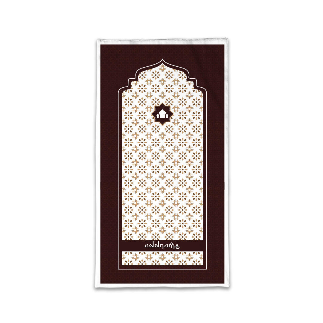 Arabesque Tawny Brown Sejadah Prayer Mat
