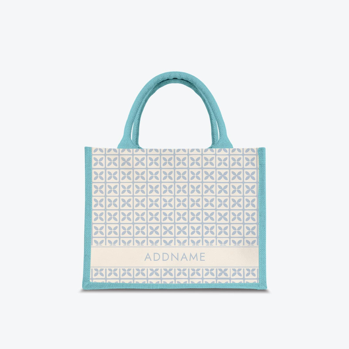 Kedah Rumaysa Jute Bag - Light Blue