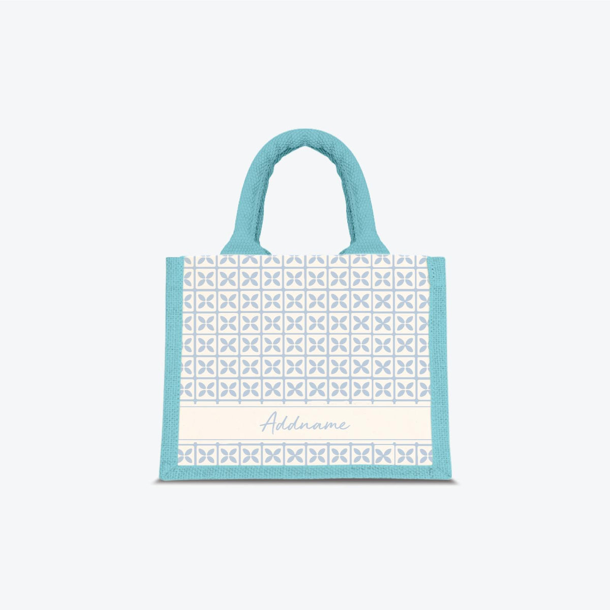 Kedah Rumaysa Jute Bag - Light Blue