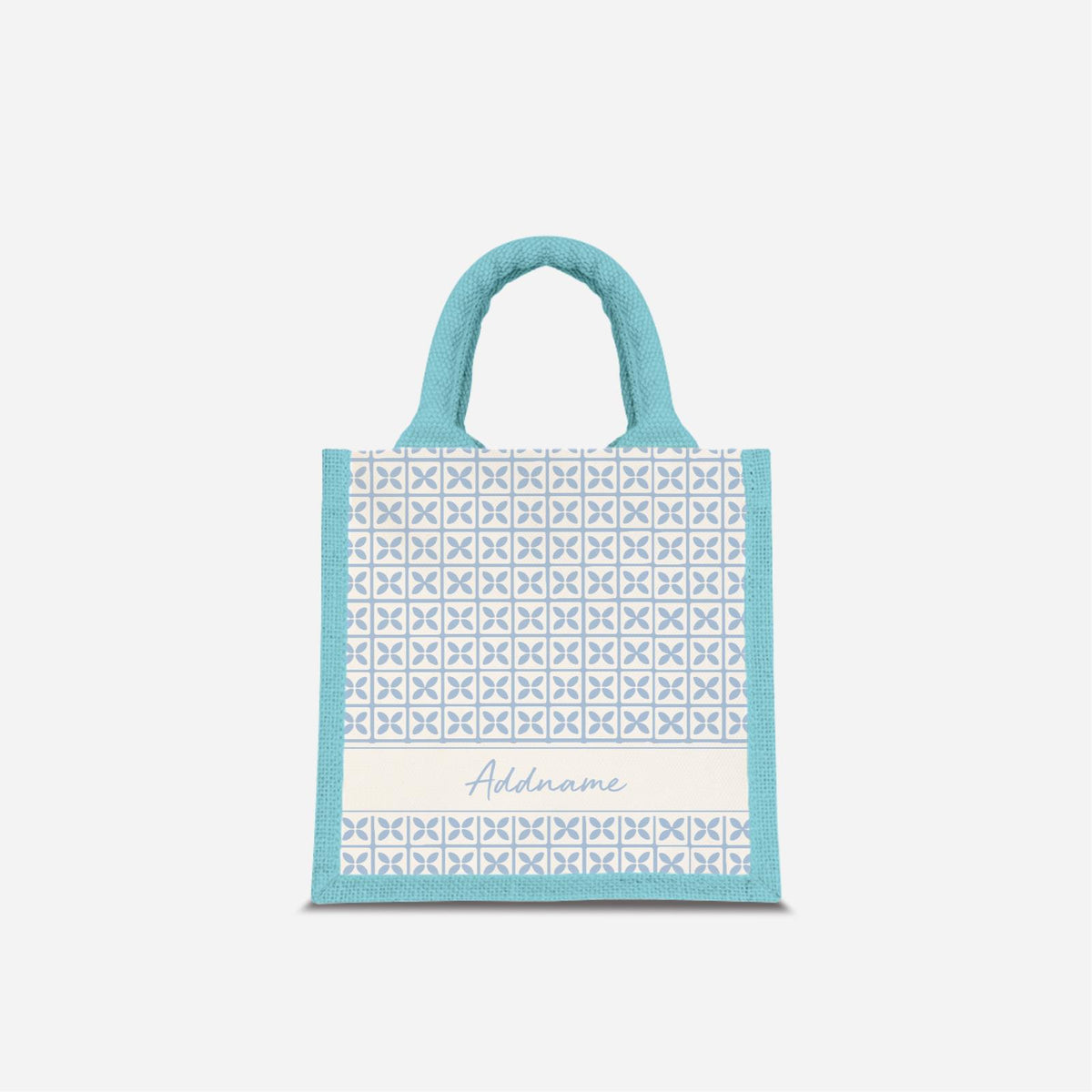 Kedah Rumaysa Jute Bag - Light Blue