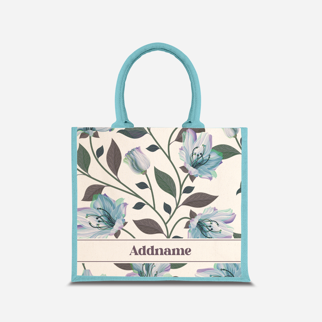 Classic Kesuma Jute Bag - Icy Blue