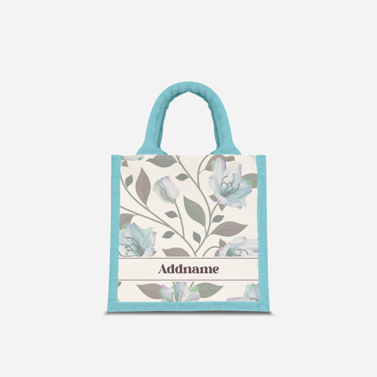 Classic Kesuma Jute Bag - Icy Blue