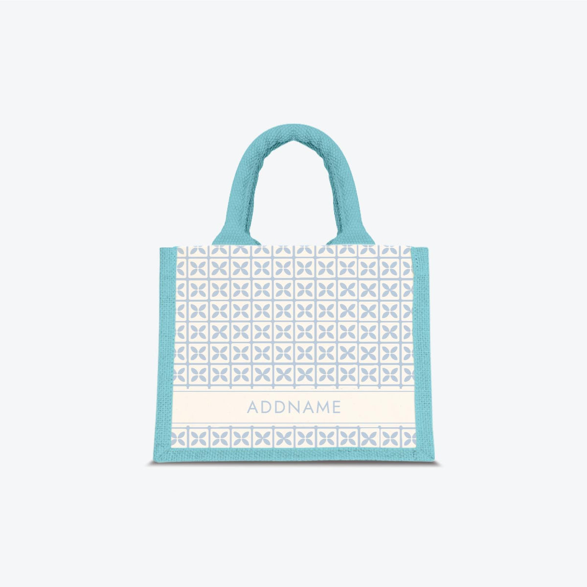 Kedah Rumaysa Jute Bag - Light Blue