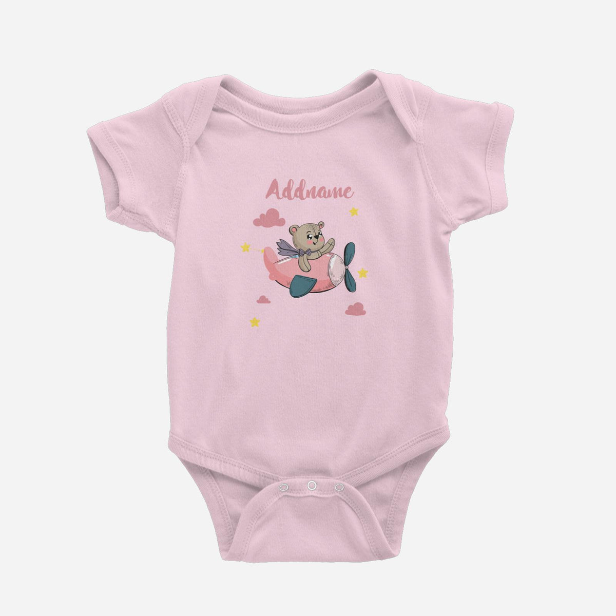 Cute Bear Pilot Girl Baby Romper