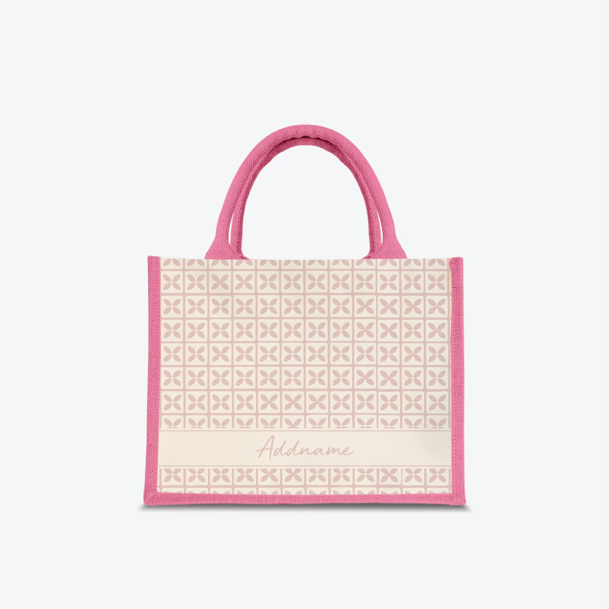 Kedah Rumaysa Jute Bag - Light Pink