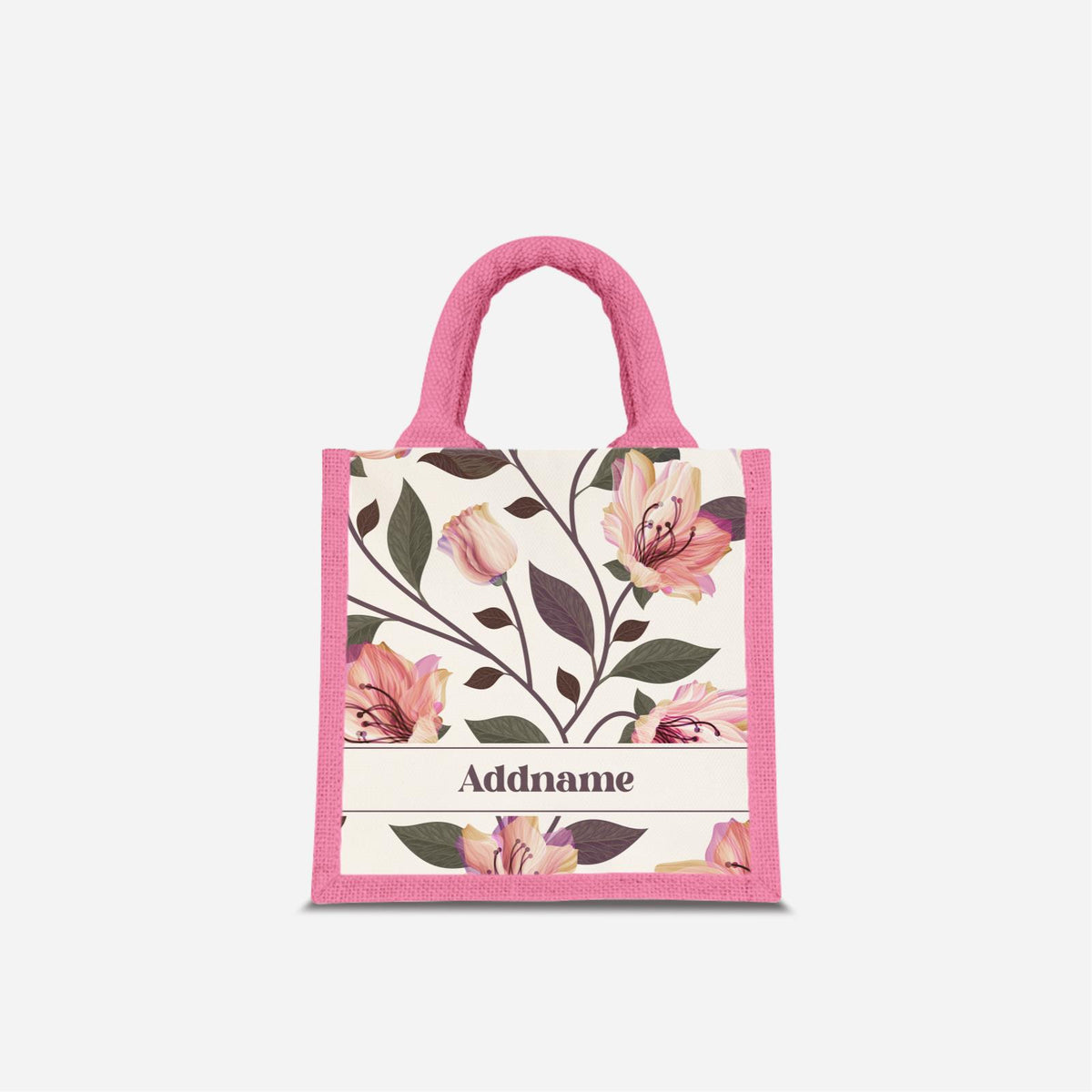 Classic Kesuma Jute Bag - Romantic Pink