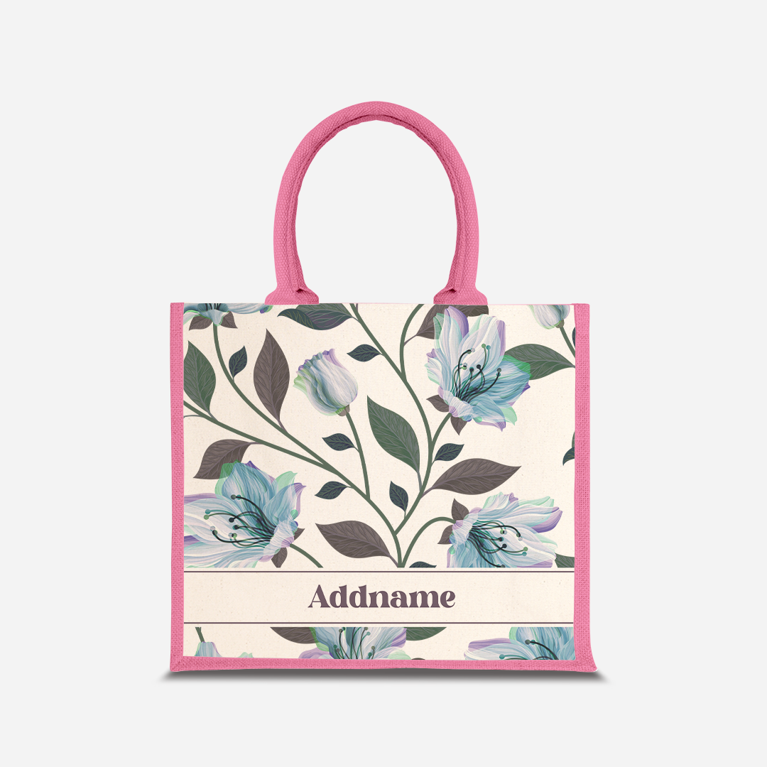 Classic Kesuma Jute Bag - Icy Blue