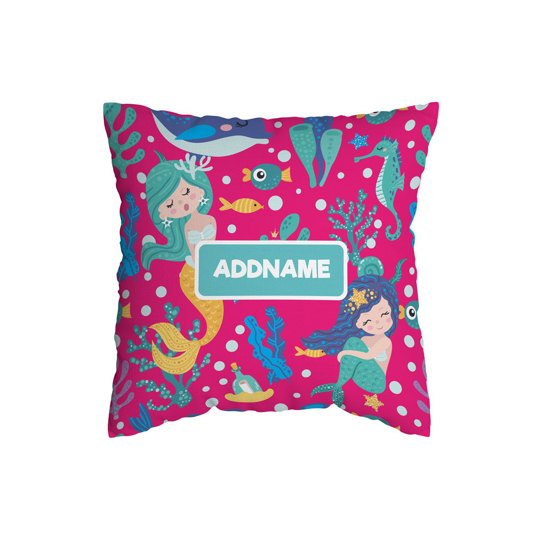 Pop Mermaid Kiddies Full Print Cushion Cover with Inner Cushion