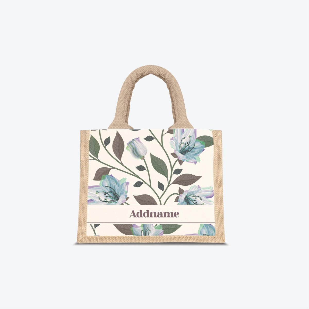 Classic Kesuma Jute Bag - Icy Blue