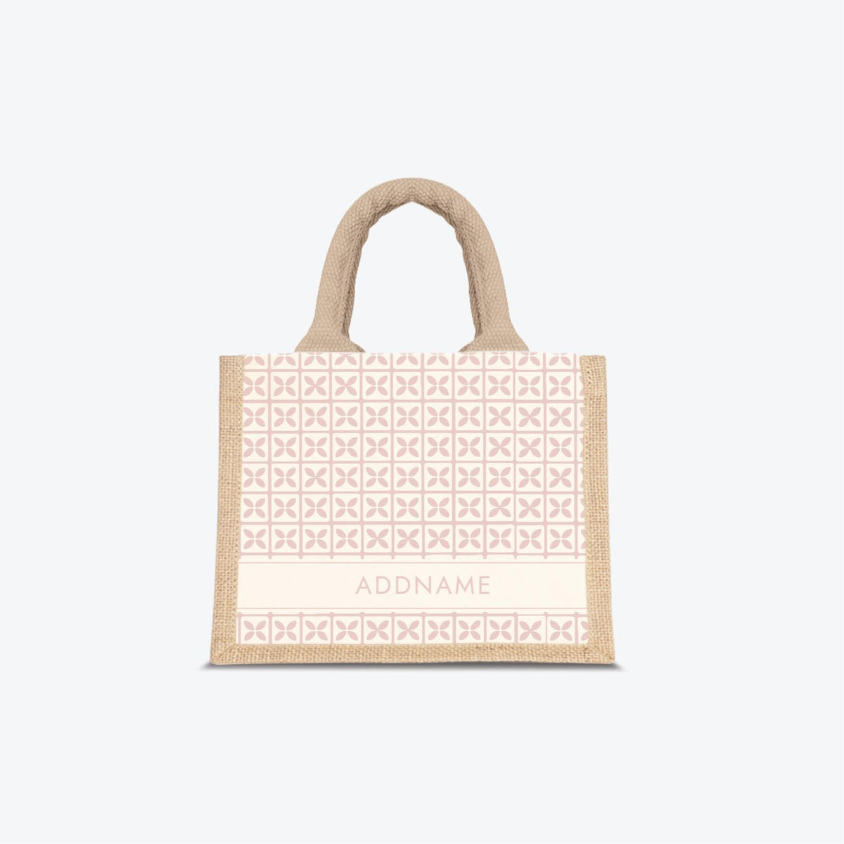 Kedah Rumaysa Jute Bag - Light Pink
