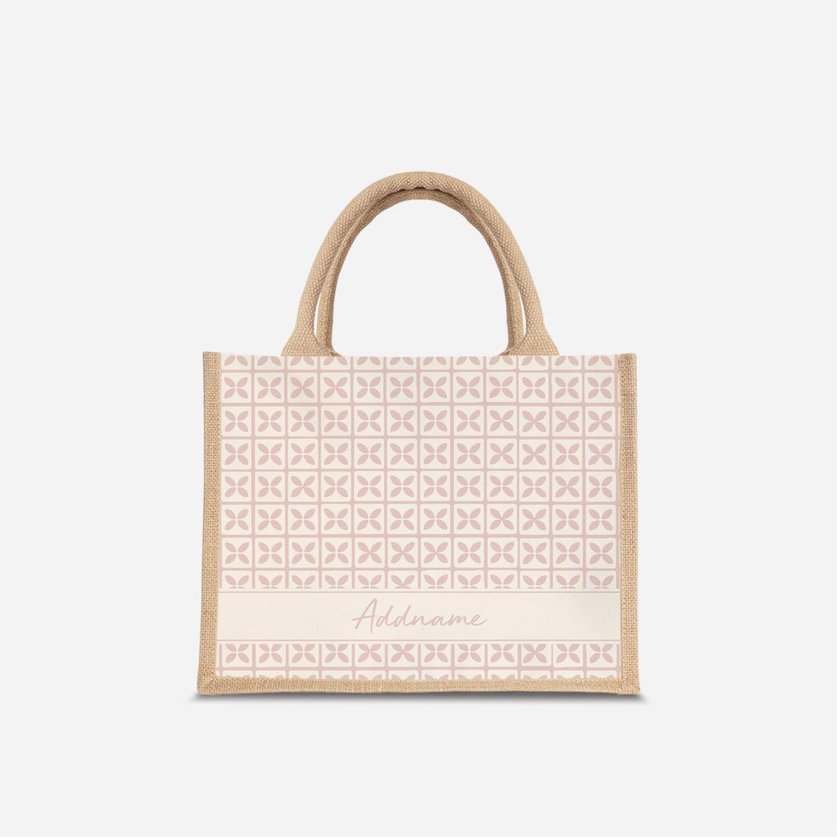 Kedah Rumaysa Jute Bag - Light Pink