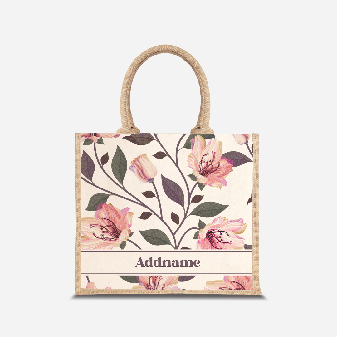 Classic Kesuma Jute Bag - Romantic Pink