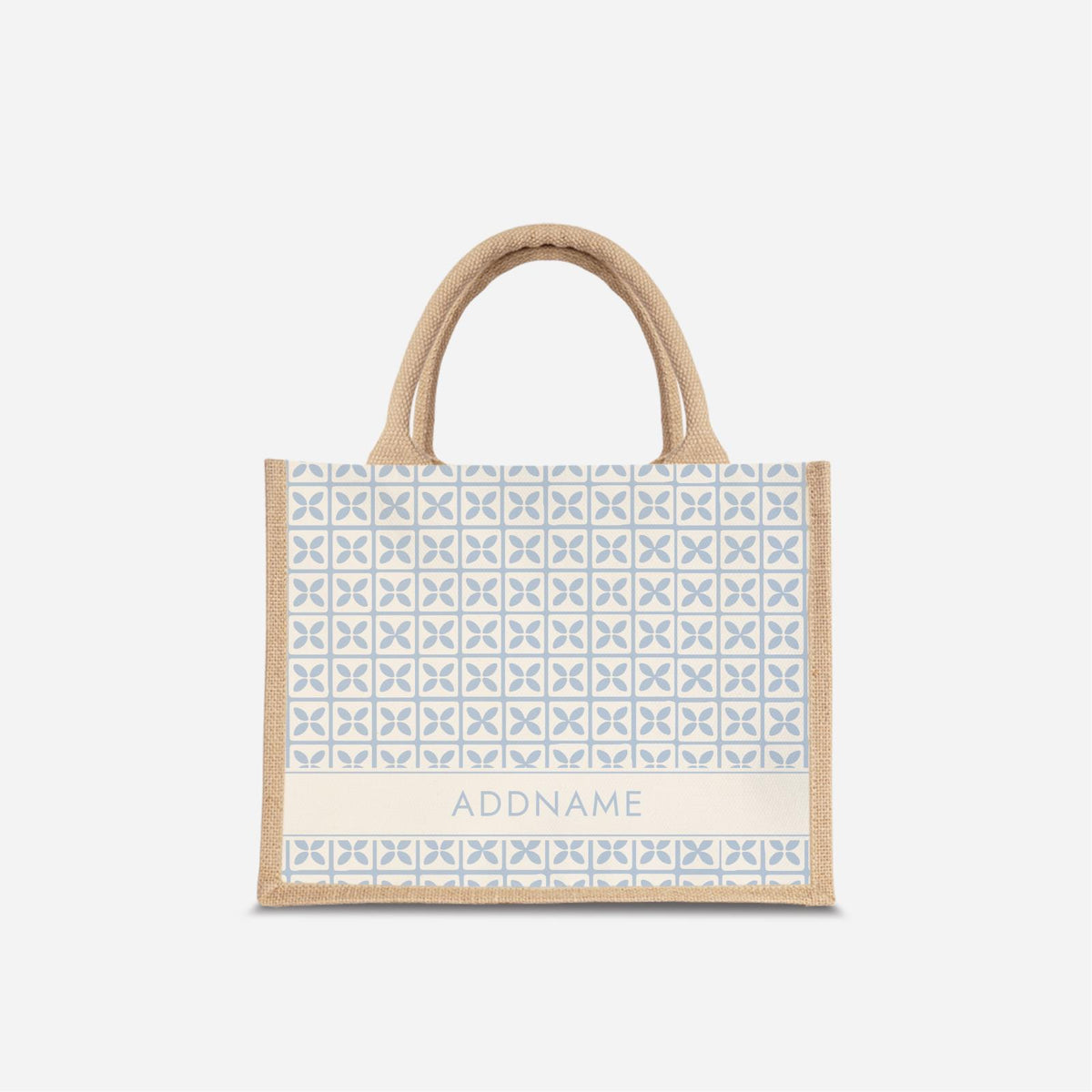 Kedah Rumaysa Jute Bag - Light Blue