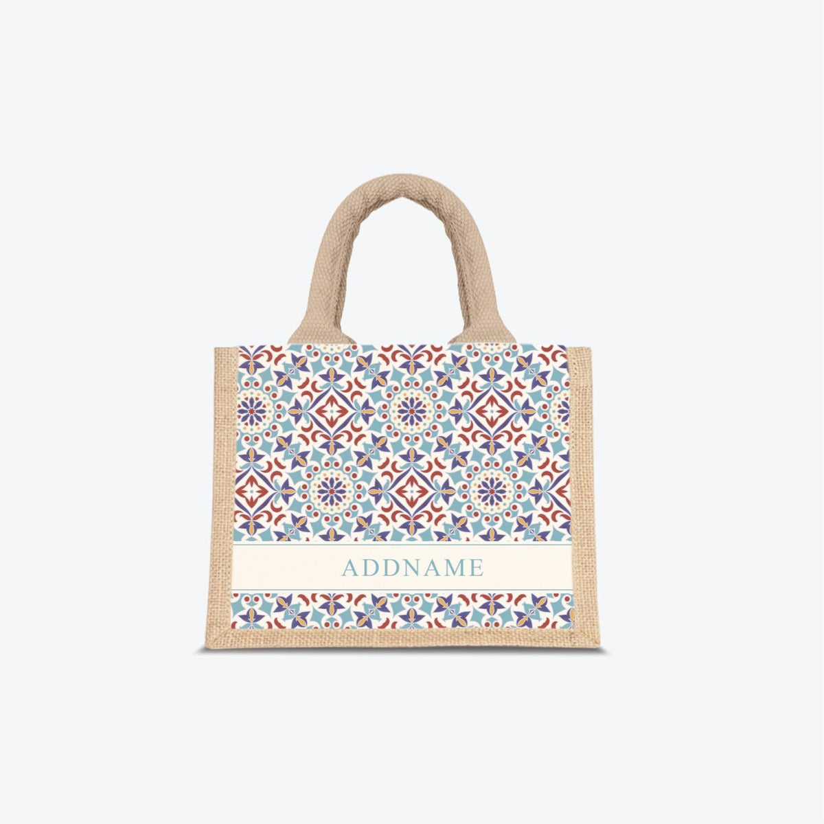 Moroccan Series - Agean Blue Jute Bags