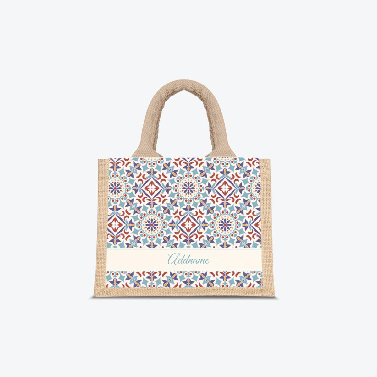 Moroccan Series - Agean Blue Jute Bags