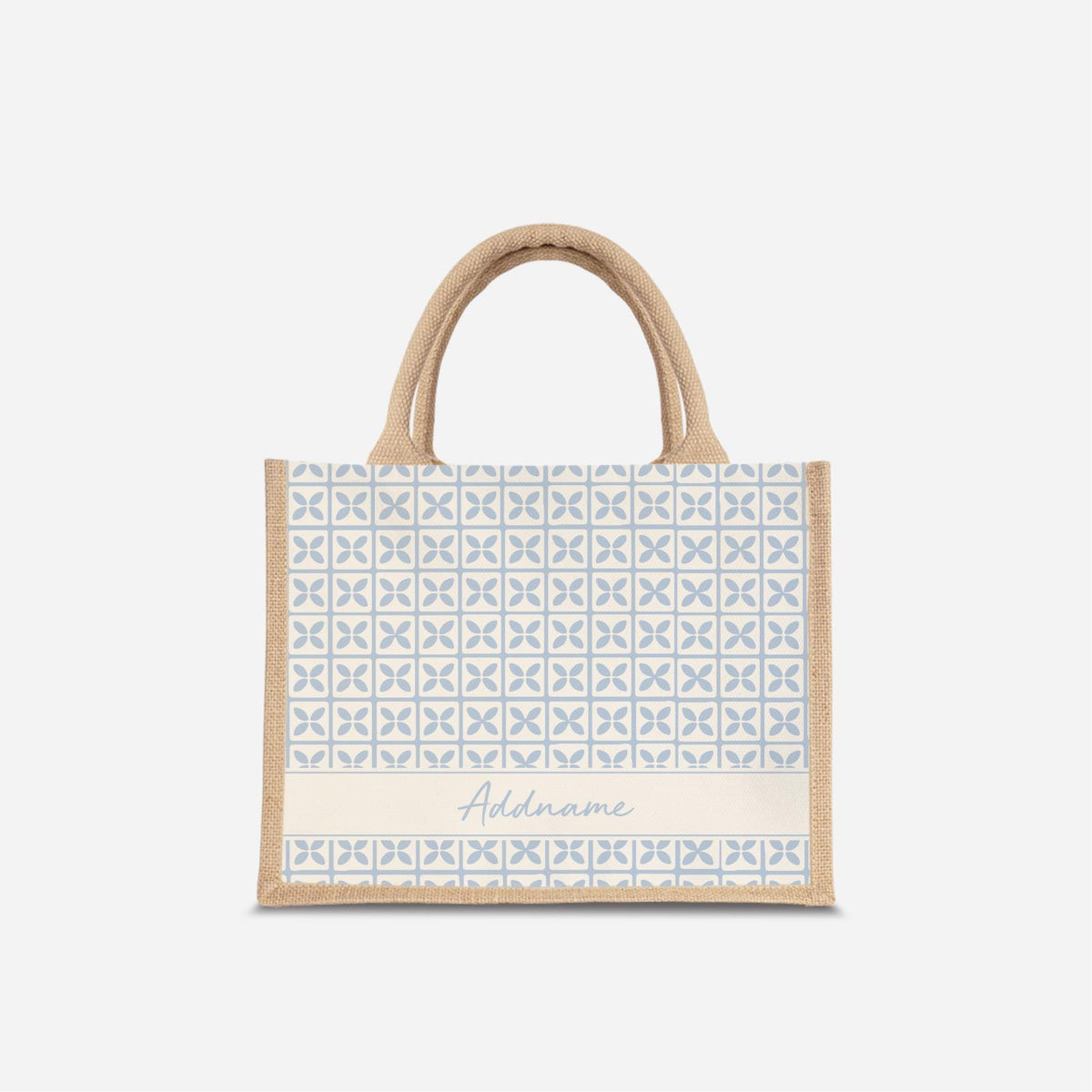 Kedah Rumaysa Jute Bag - Light Blue