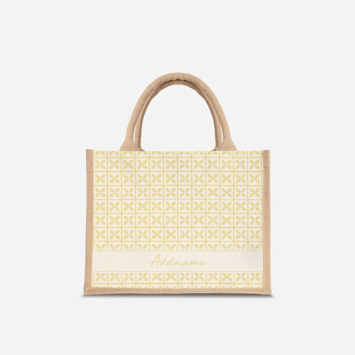 Kedah Rumaysa Jute Bag - Yellow
