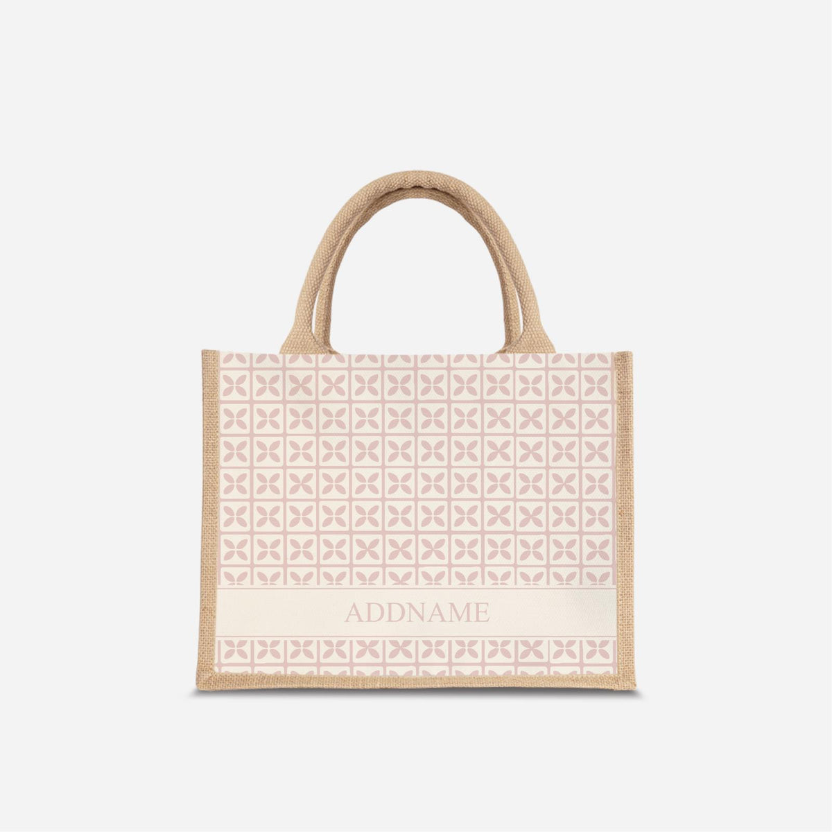Kedah Rumaysa Jute Bag - Light Pink
