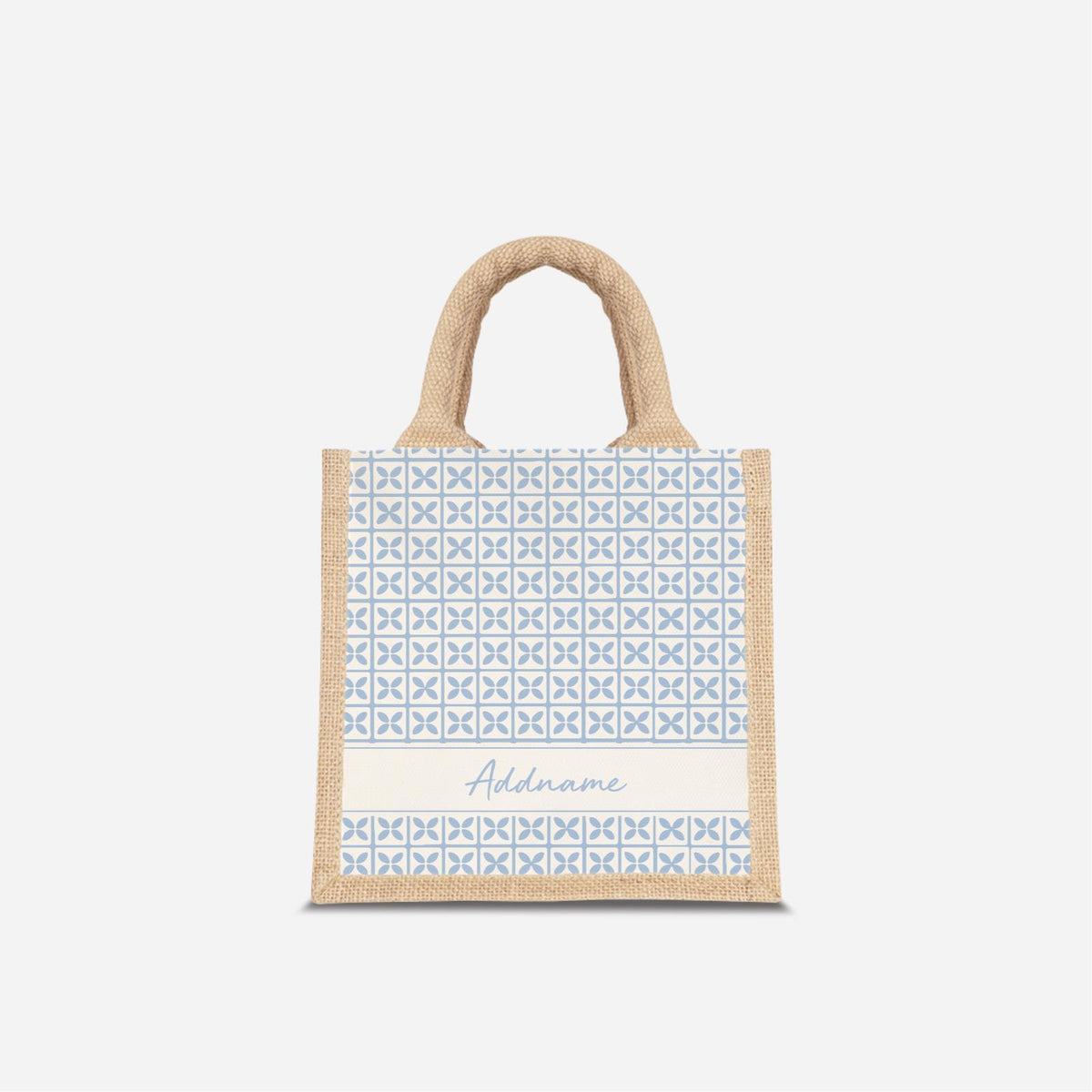 Kedah Rumaysa Jute Bag - Light Blue