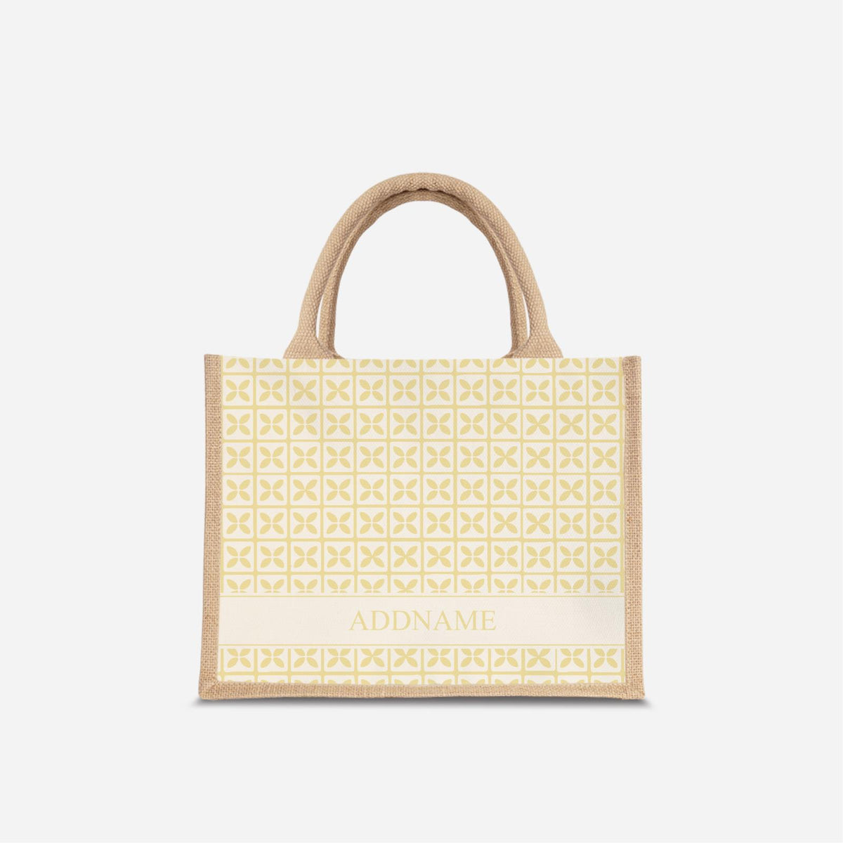 Kedah Rumaysa Jute Bag - Yellow