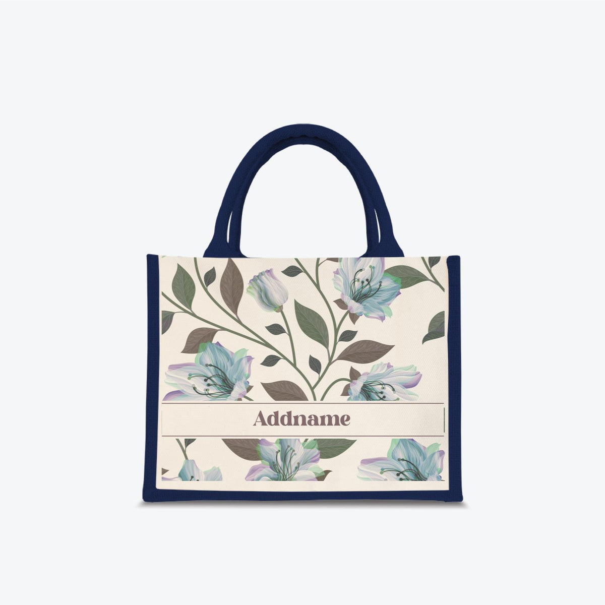 Classic Kesuma Jute Bag - Icy Blue