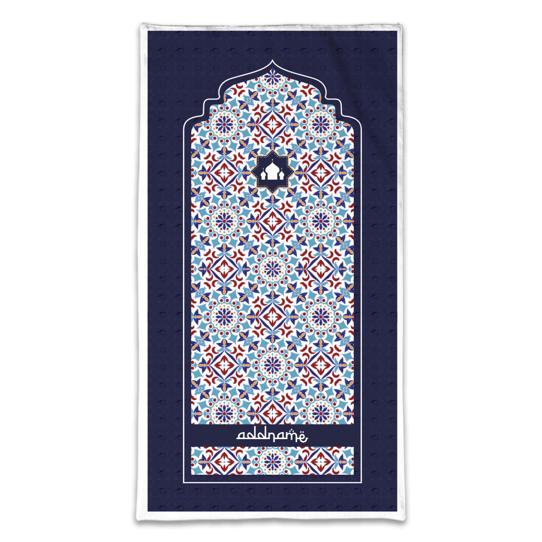 Arabesque Agean Blue Sejadah Prayer Mat