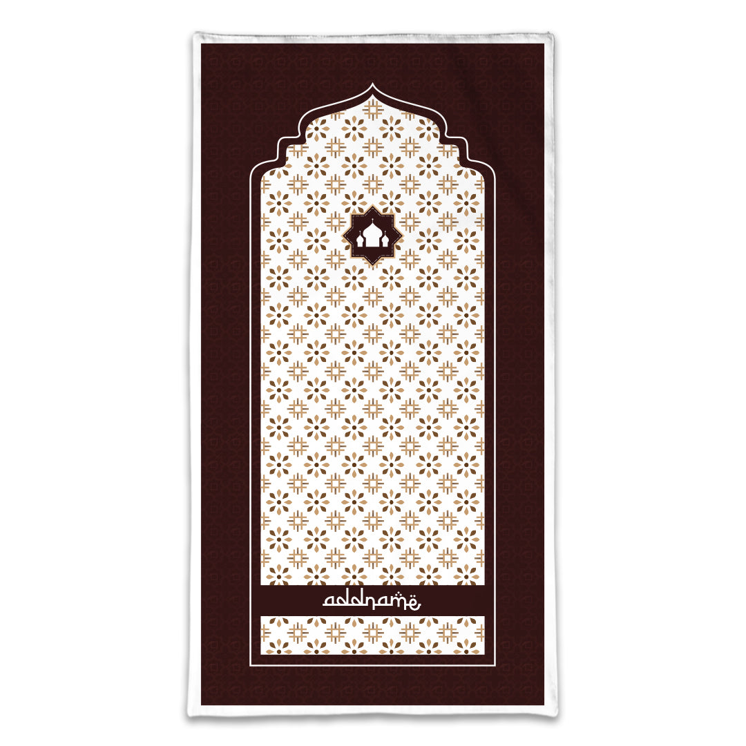Arabesque Tawny Brown Sejadah Prayer Mat