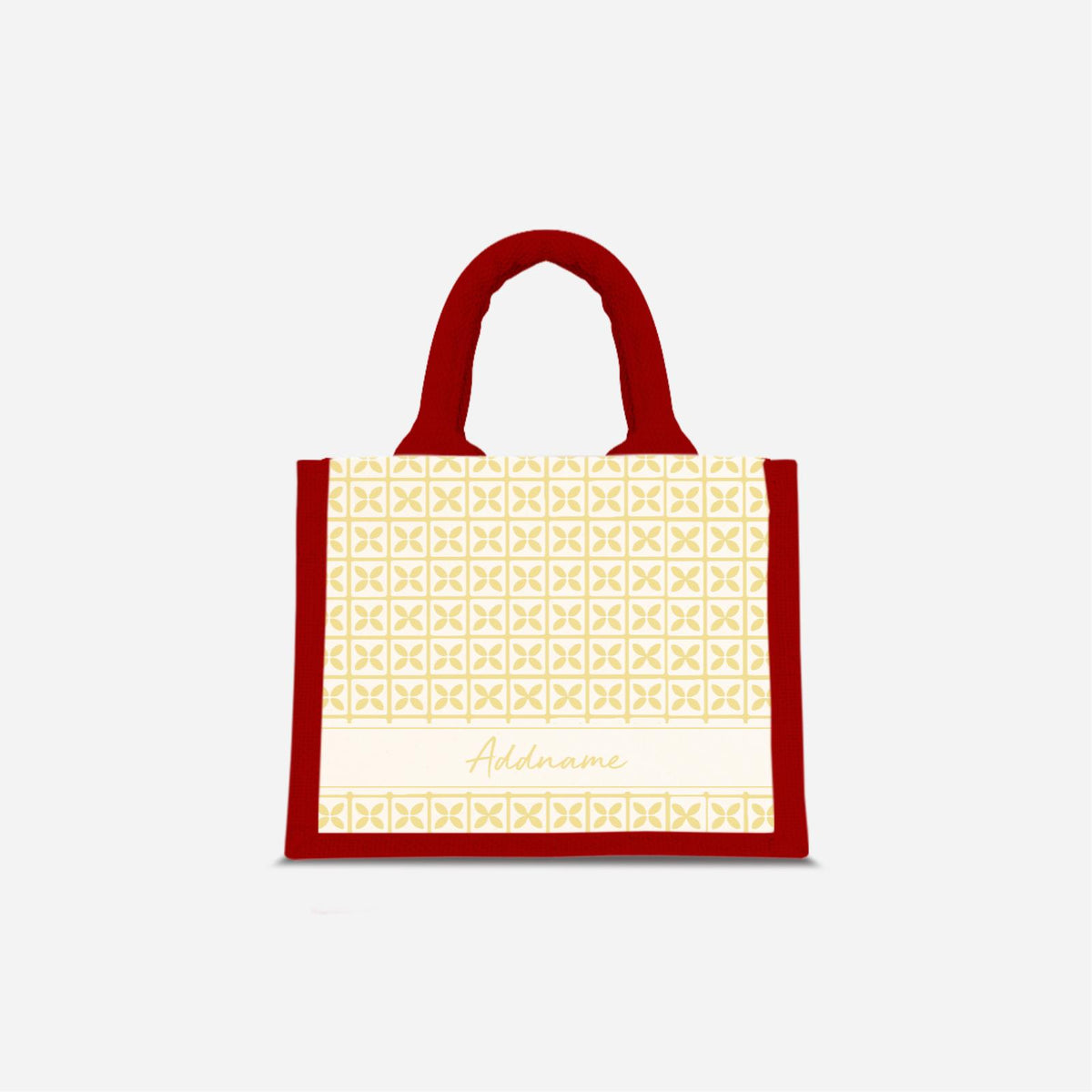 Kedah Rumaysa Jute Bag - Yellow