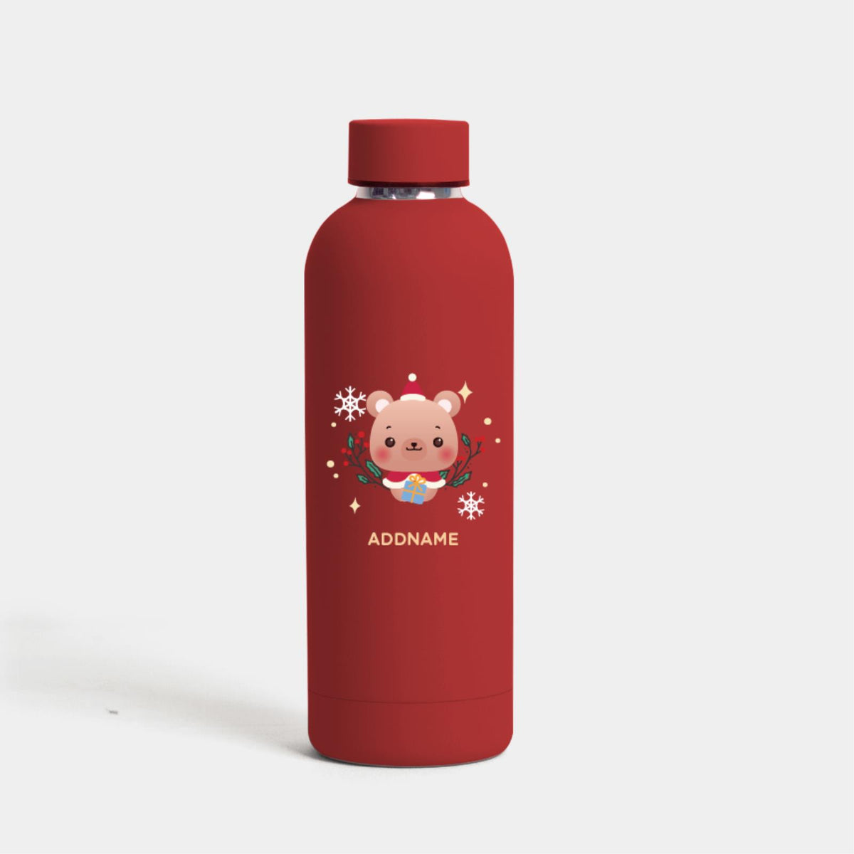 Christmas Cute Animal Series Mizu - Bear Red