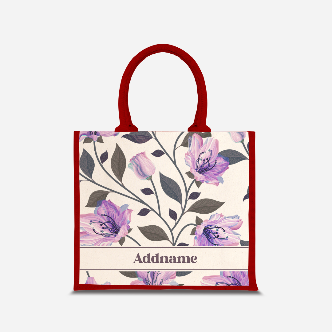 Classic Kesuma Jute Bag - Mystic Purple