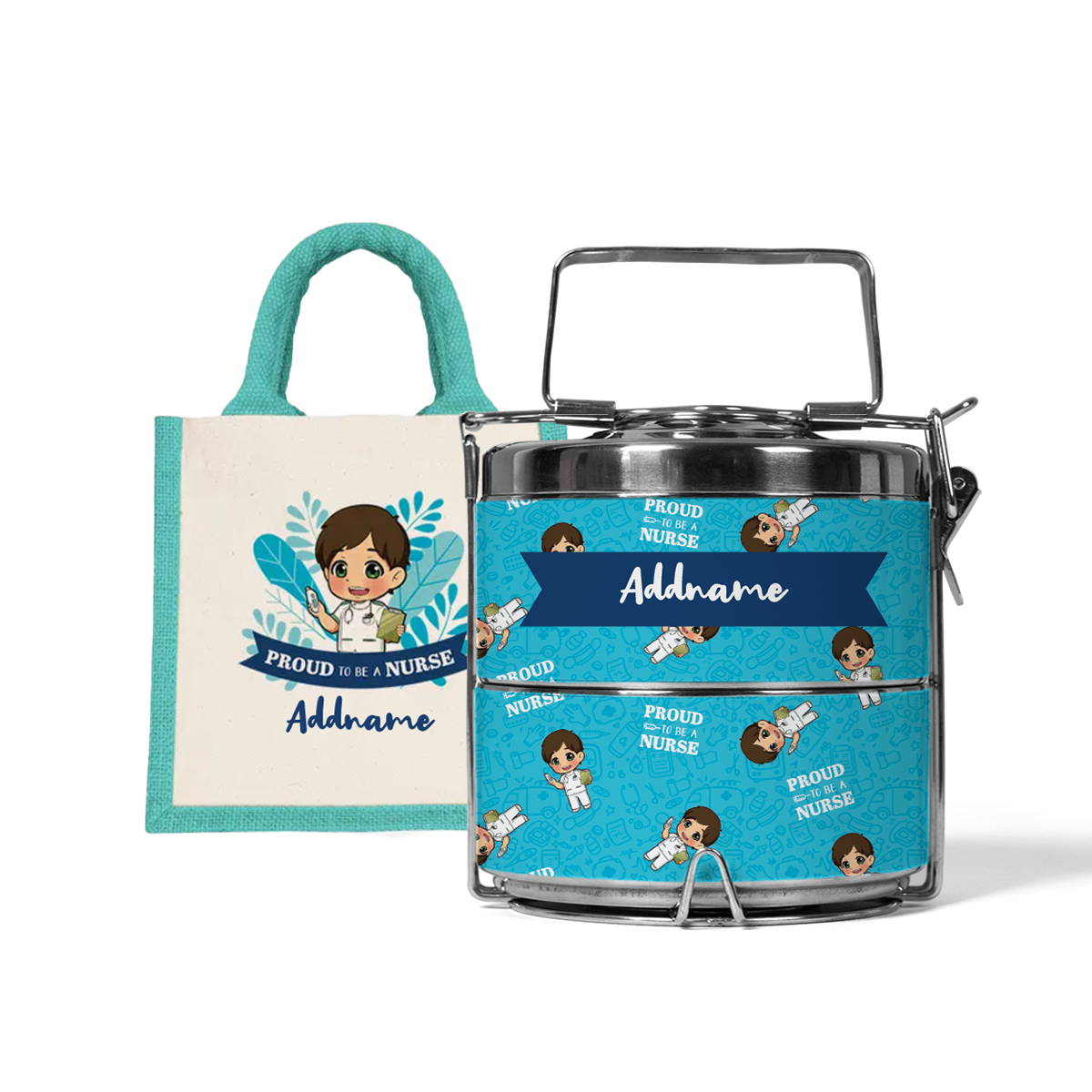 Nurse Series - Half Lining Lunch Bag and Tiffin Carrier