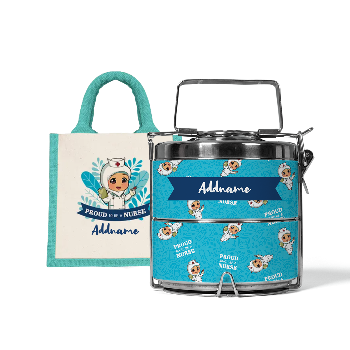 Nurse Series - Half Lining Lunch Bag and Tiffin Carrier