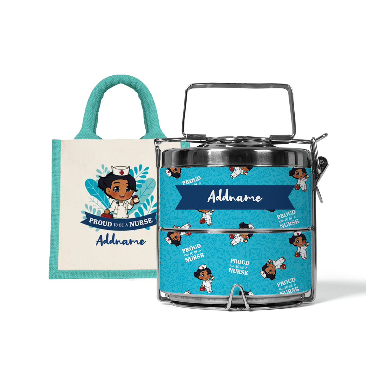 Nurse Series - Half Lining Lunch Bag and Tiffin Carrier