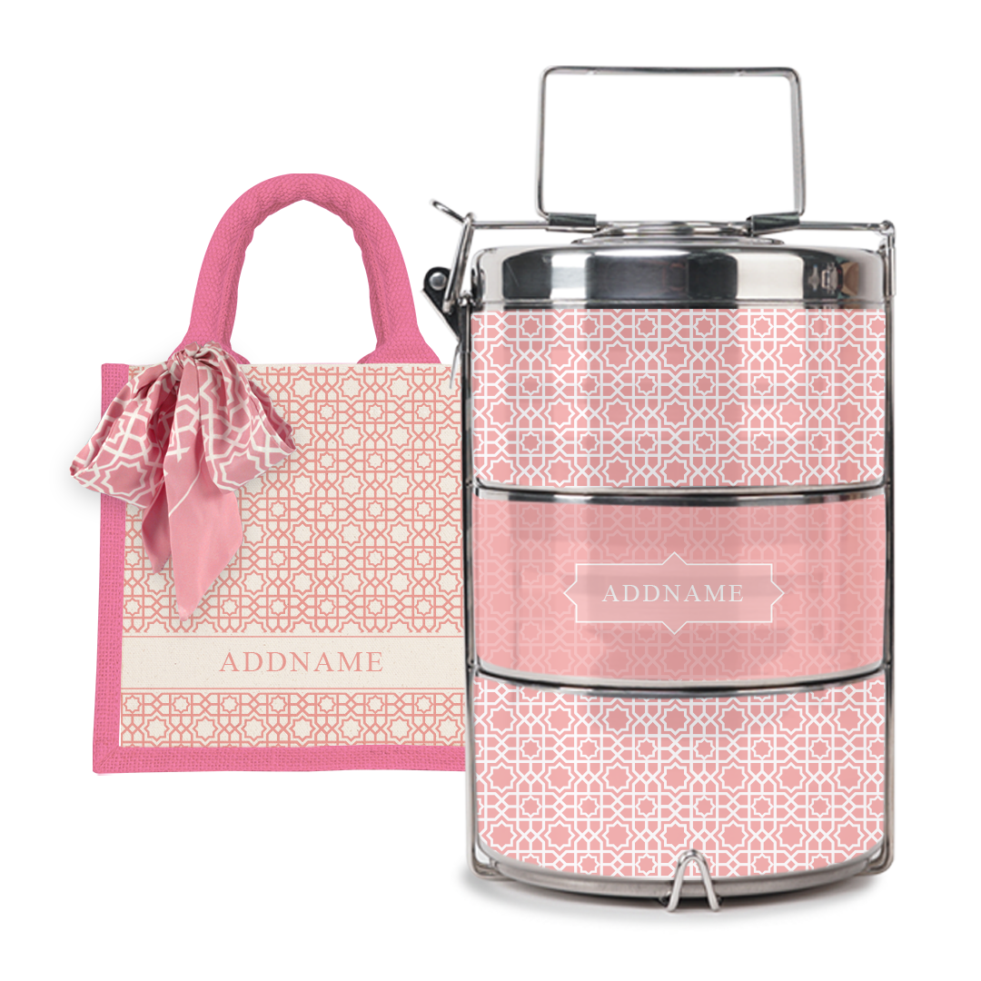 Annas - Lunch Tote Bag with Three-Tier Tiffin Carrier