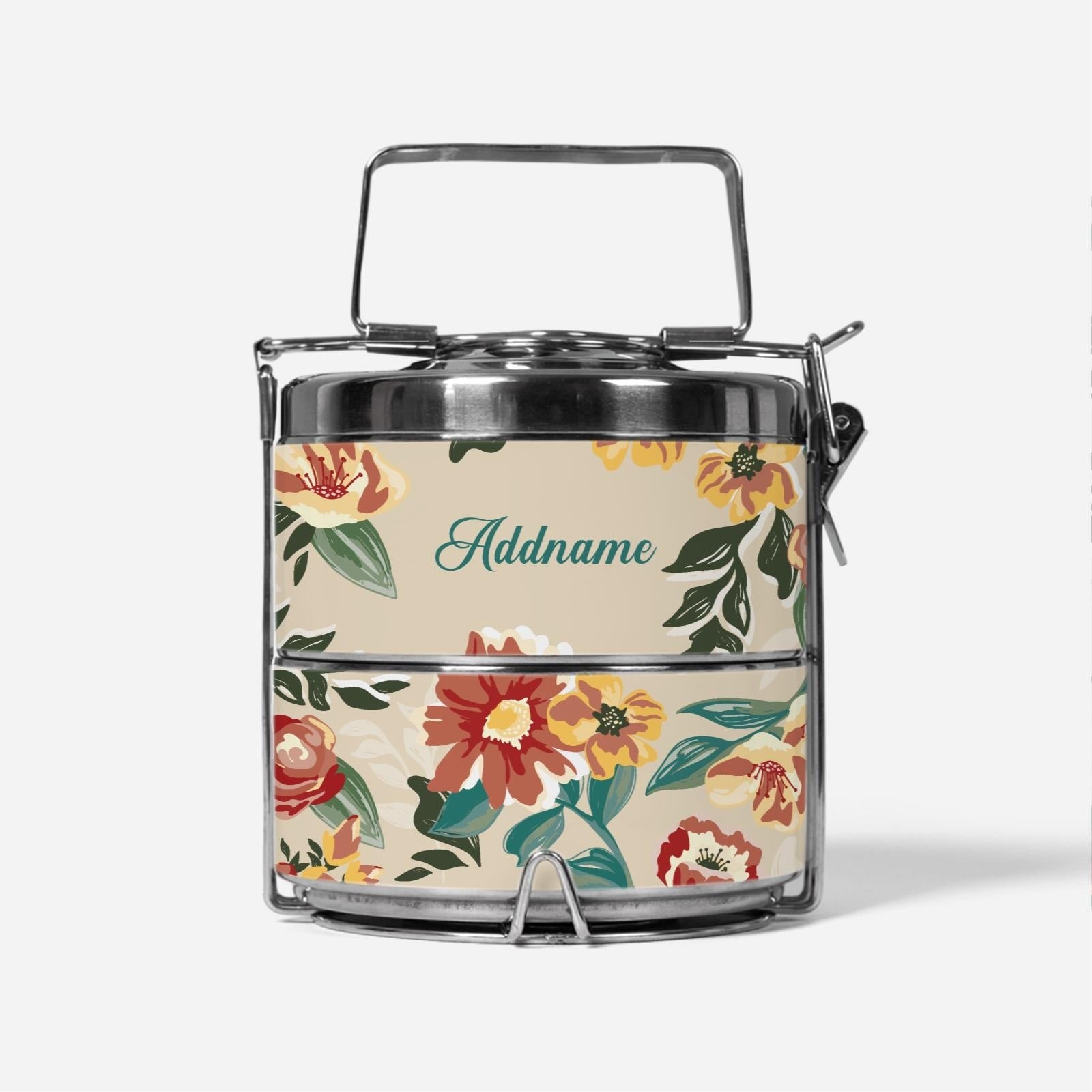 Deborah Series - Taupe - Two-Tier Tiffin Carrier