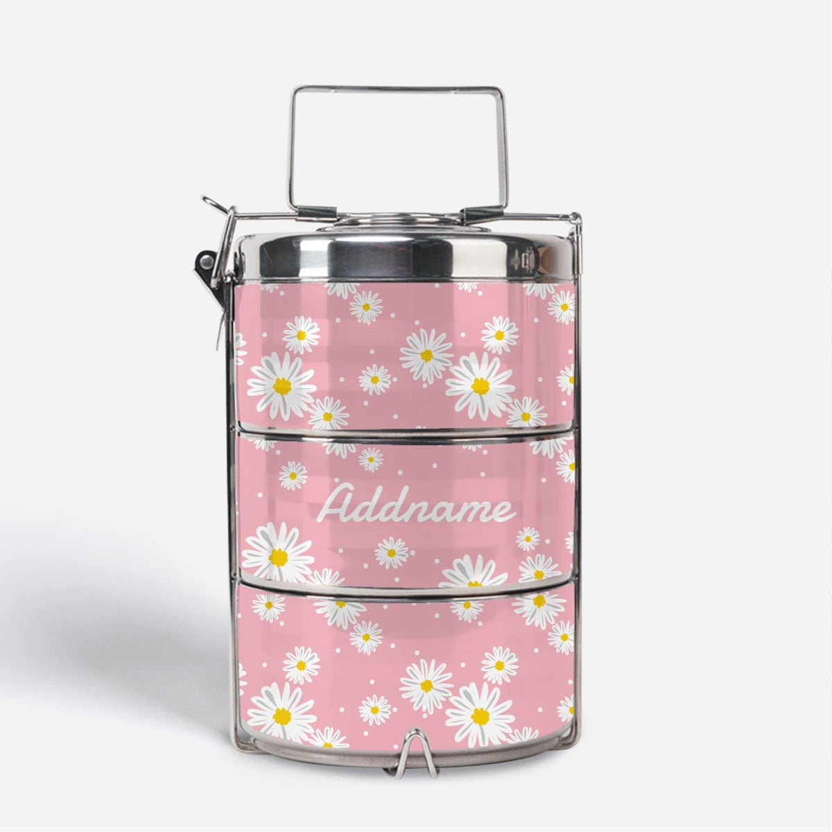 Daisy Series - Blush - Three-Tier Tiffin Carrier