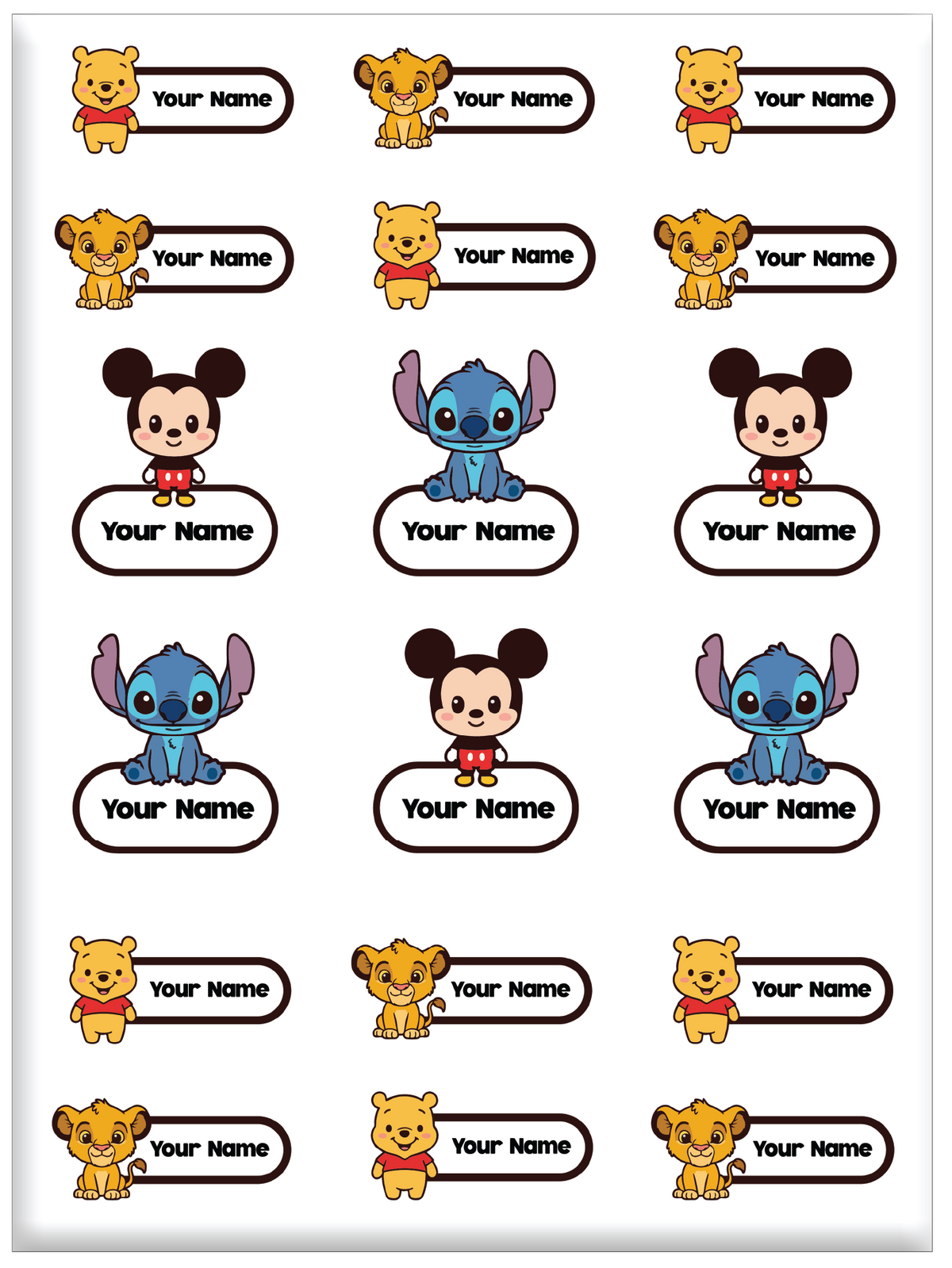 FAMSY KIDS Waterproof Name Label Stickers DTF – Customisable Suitable for clothes Shoes Sock Pants Fabric