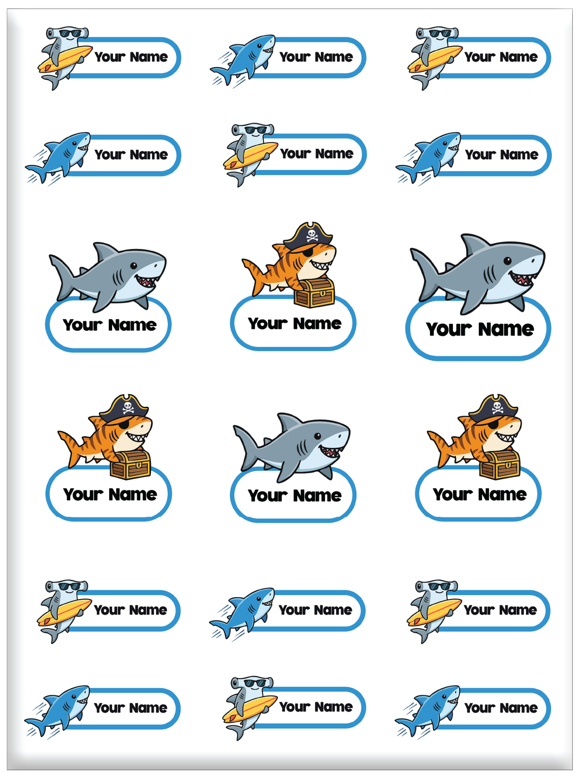 FAMSY KIDS Waterproof Name Label Stickers DTF – Customisable Suitable for clothes Shoes Sock Pants Fabric