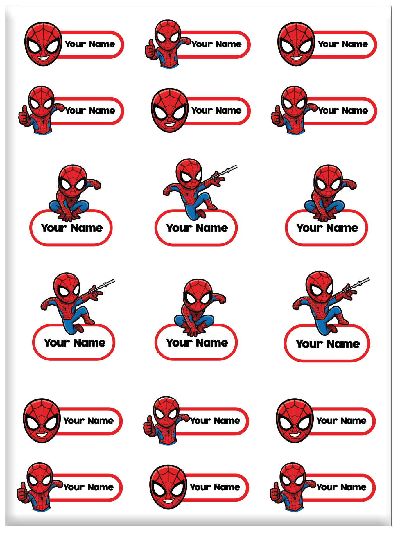 FAMSY KIDS Waterproof Name Label Stickers (UVDTF) – Customisable