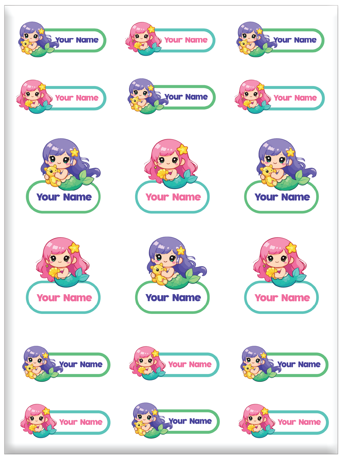 FAMSY KIDS Waterproof Name Label Stickers DTF – Customisable Suitable for clothes Shoes Sock Pants Fabric