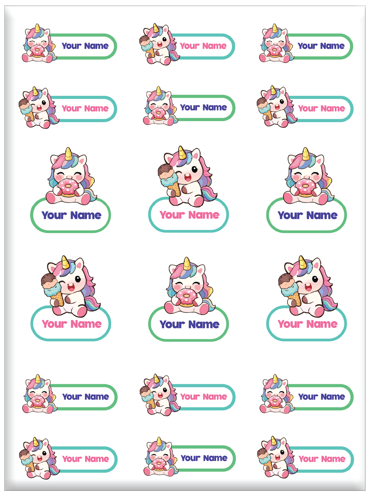 FAMSY KIDS Waterproof Name Label Stickers DTF – Customisable Suitable for clothes Shoes Sock Pants Fabric