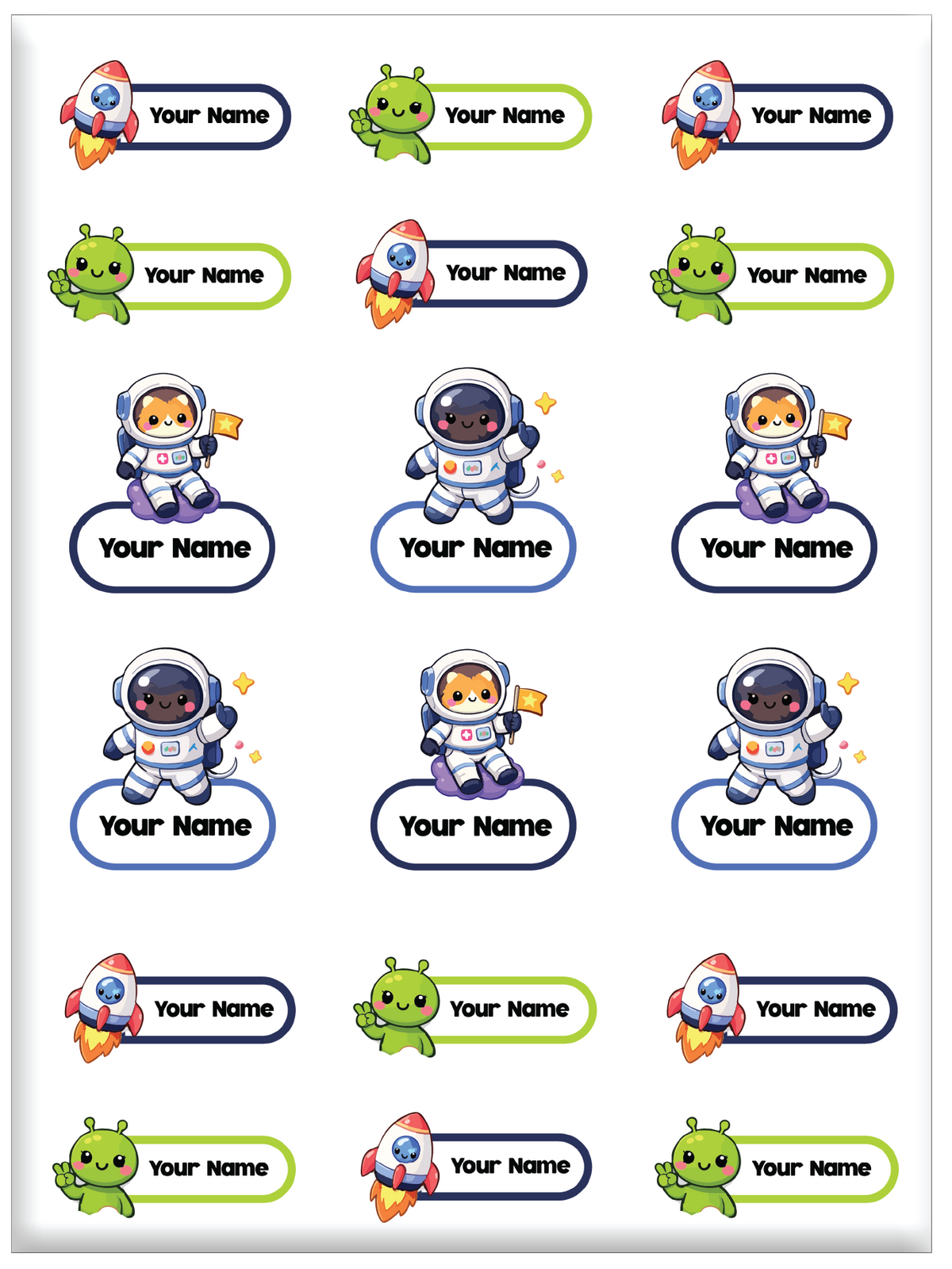FAMSY KIDS Waterproof Name Label Stickers DTF – Customisable Suitable for clothes Shoes Sock Pants Fabric