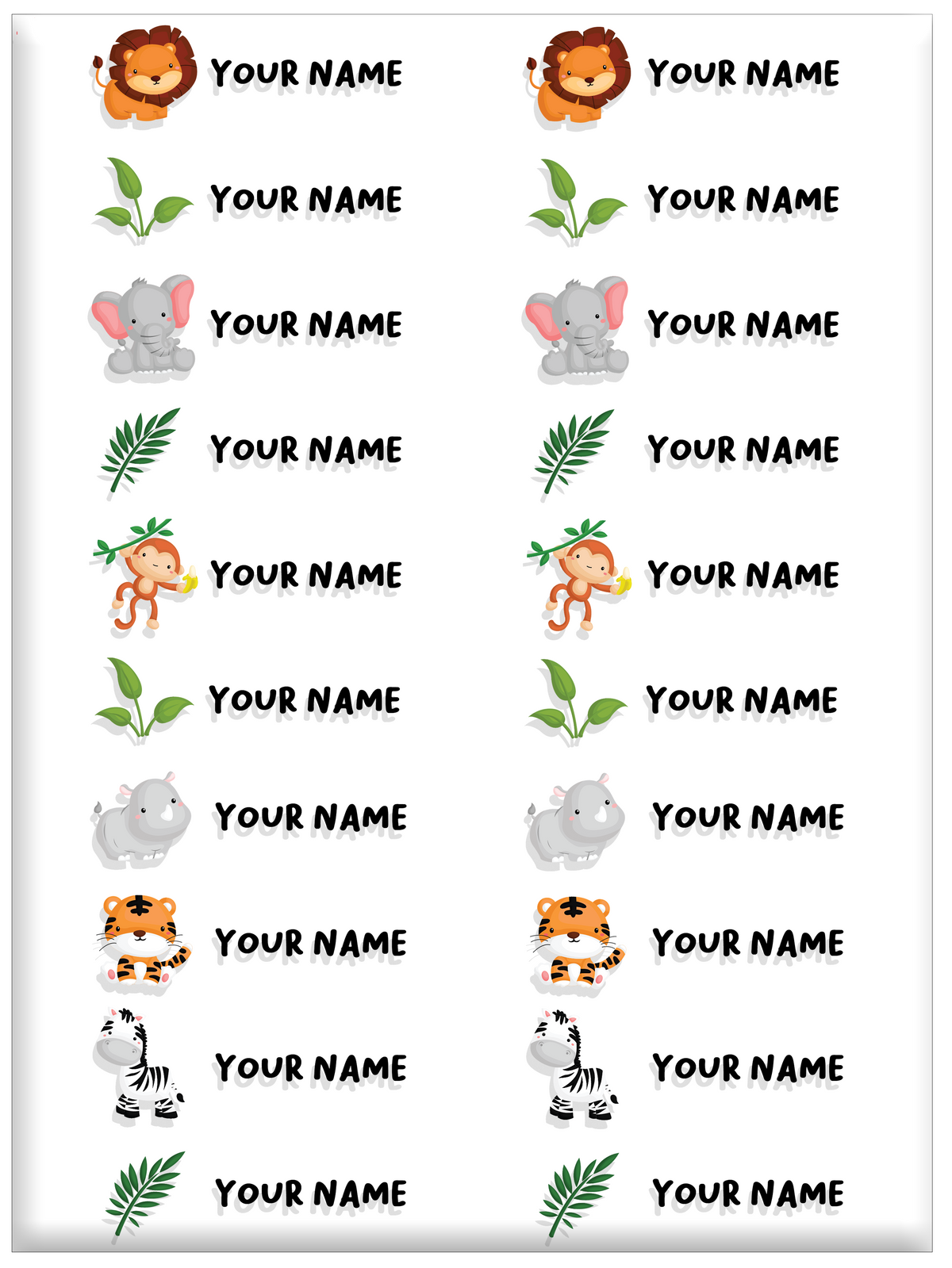 FAMSY KIDS Waterproof Name Label Stickers DTF – Customisable Suitable for clothes Shoes Sock Pants Fabric