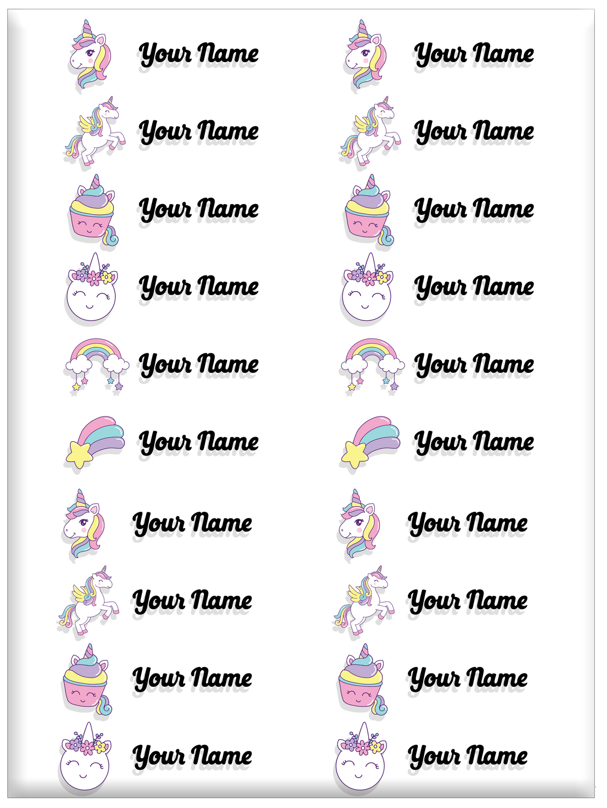 FAMSY KIDS Waterproof Name Label Stickers DTF – Customisable Suitable for clothes Shoes Sock Pants Fabric