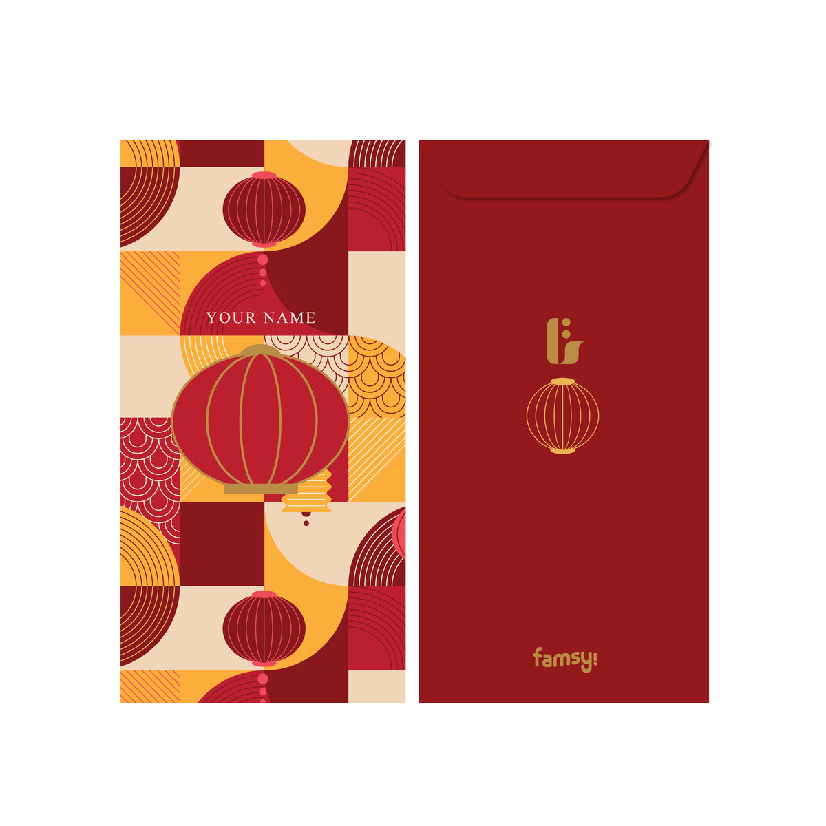 Lunar Blessing - Ang Pao (5 pcs) - (Add Name)