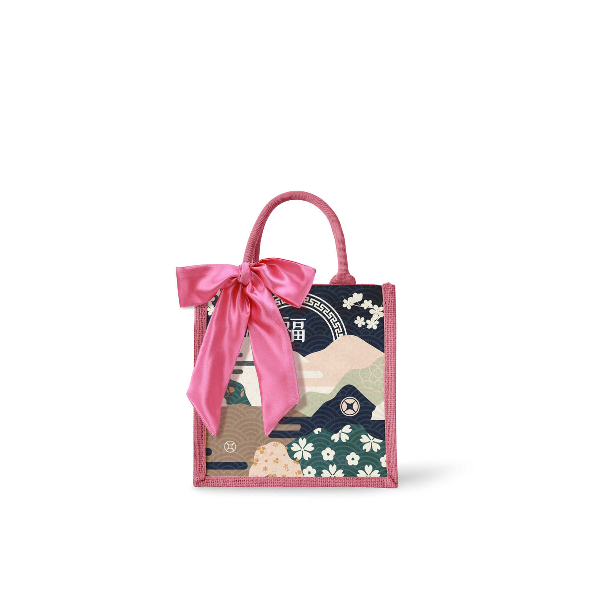 Fortune Garden (Navy Design) Tote Bag